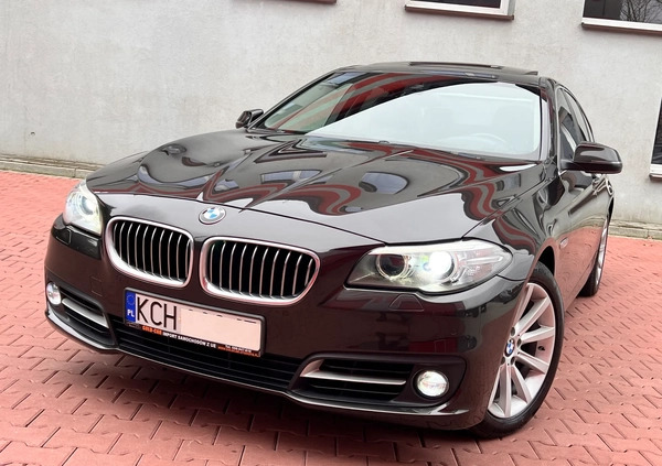 BMW Seria 5 cena 72900 przebieg: 198339, rok produkcji 2015 z Międzylesie małe 631